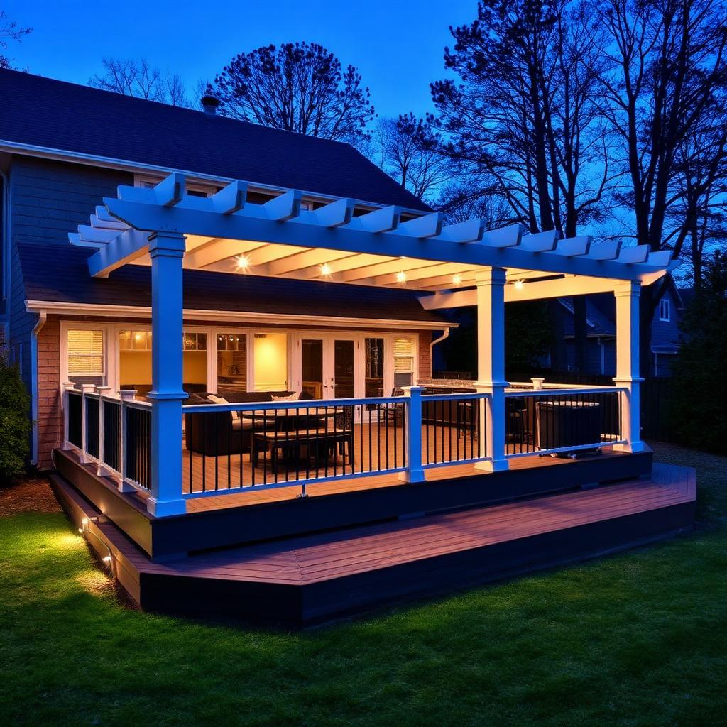 Covered Composite Deck — completed by Titan Contracting